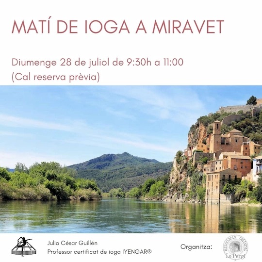 Mati de ioga a Miravet